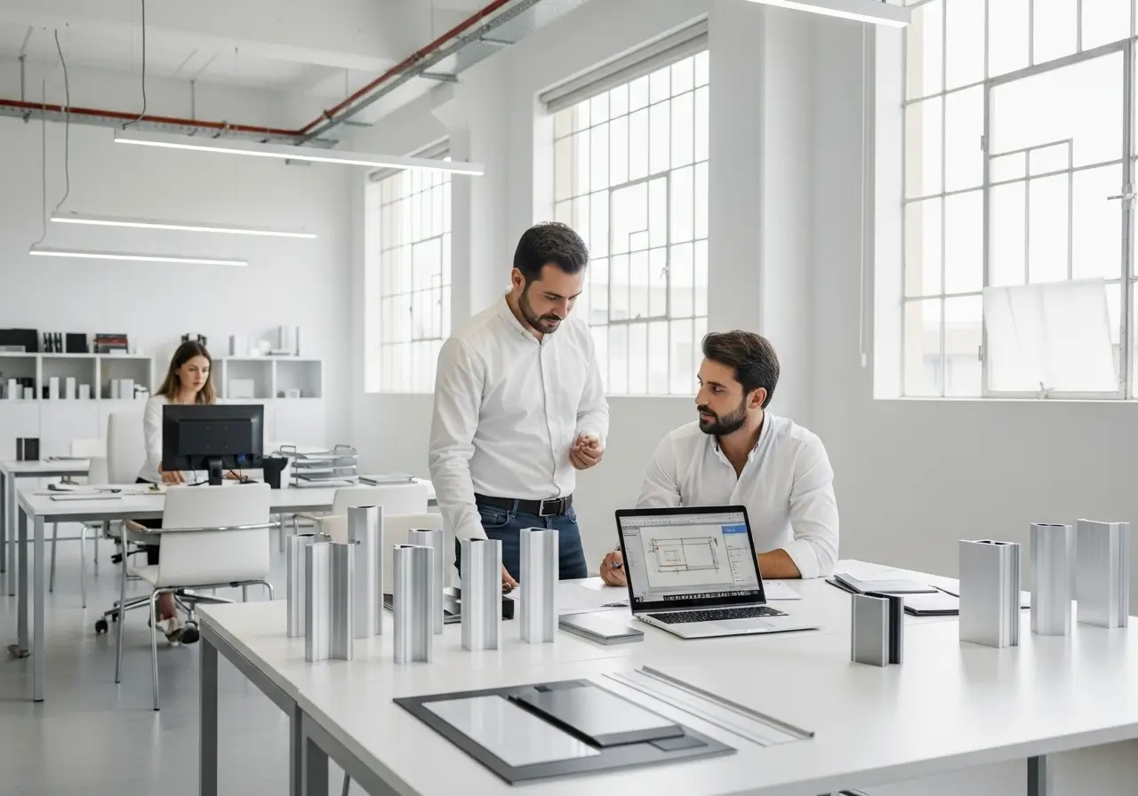 iletişime geçebilirsiniz ofis ortamı iki çalışan konuşuyor.